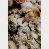 Love Letter No. 5, abundant spring florals fine art photography print, cream and peach, Teolai Design x Floralista, Hahnemuhle Photo Rag