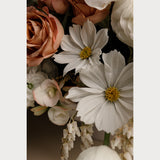 Love Letter No. 8, warm peachy pink spring floral photography print, cream and blush, Teolai Design x Floralista, Hahnemuhle Photo Rag