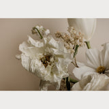 Love Letter No. 9, fine art floral photography print, soft cream and ivory spring florals, Teolai Design x Floralista, Hahnemuhle Photo Rag